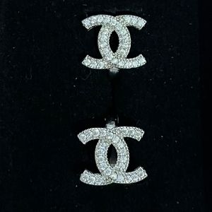 Chanel logo earings